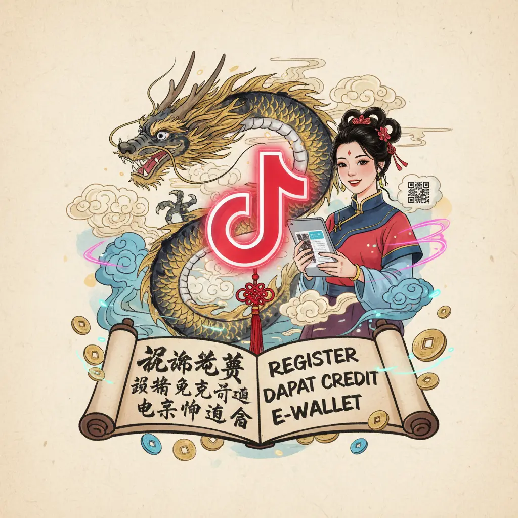 register dapat free credit e-wallet - TikTok